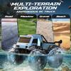 DEERC Amphibious Remote Control Car Monster Truck Toys Waterproof RC Stunt Cars for Boys 8-12 Toys W/Blocks & 360Spin, 4WD All-Terrain Off-Road Pickup RC Truck 2.4Ghz 60+ Min Playtime Pool Toy Gift view 3