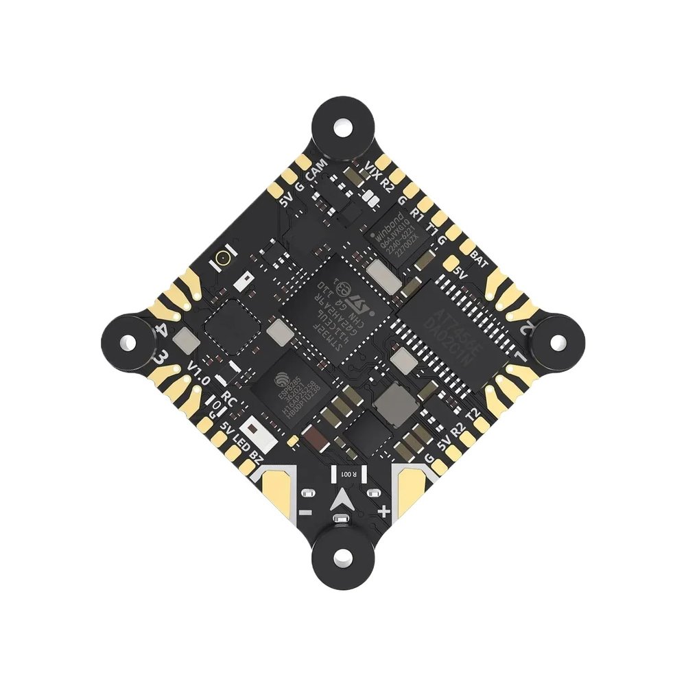 AIO F411 Flight Controller With 12A 4in1 ESC And ELRS 2.4G Compatible With 1-2S Systems 25.5X25.5mm Design