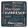Personalized Baby Blanket Custom Baby Blanket with Name, Flannel Monogram Customized Blanket for Adult Kid Women Men, Customized Blanket for Newborn, New Mom view 1