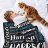 Personalized Baby Blanket Custom Baby Blanket with Name, Flannel Monogram Customized Blanket for Adult Kid Women Men, Customized Blanket for Newborn, New Mom view 2