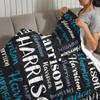Personalized Baby Blanket Custom Baby Blanket with Name, Flannel Monogram Customized Blanket for Adult Kid Women Men, Customized Blanket for Newborn, New Mom view 3