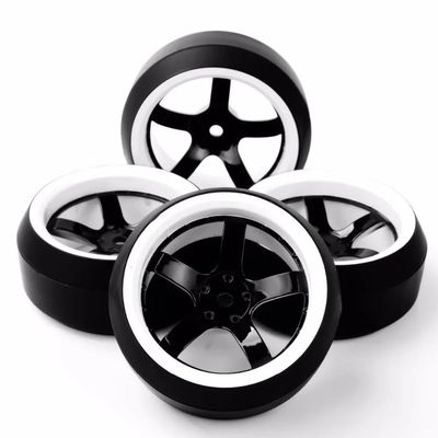 1/10 Scale RC Drift Tires Compatible with 1:10 On-Road Racing Cars 12mm Hex with 3 Degree Design