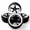 1/10 Scale RC Drift Tires Compatible with 1:10 On-Road Racing Cars 12mm Hex with 3 Degree Design view 1