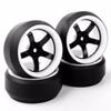 1/10 Scale RC Drift Tires Compatible with 1:10 On-Road Racing Cars 12mm Hex with 3 Degree Design view 2