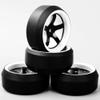 1/10 Scale RC Drift Tires Compatible with 1:10 On-Road Racing Cars 12mm Hex with 3 Degree Design view 3