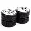 1/10 Scale RC Drift Wheel Rims and Tires with 6mm Offset and 12mm Hex Compatible with Various On-Road Car Model Accessories view 3