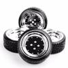 1/10 Scale RC Drift Wheel Rims and Tires with 6mm Offset and 12mm Hex Compatible with Various On-Road Car Model Accessories view 4
