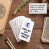 Blank Oracle Tarot Cards to Write On - Create Your Own Oracle Card Deck - (80 Cards per Box / 2.75" x 4.75") - Blank White with Printed Backs (12 Signs of The Zodiac Astrology Design) view 3
