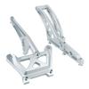 BeaxTurbo Racing Upgrade Parts CNC Aluminum 7075 Front+Rear Chassis Brace+Top Plate for LOSI DBXL E2.0 1/5 (Silver)