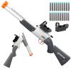 Cool Toy Shotgun Look Real Double barreled Toy Gun with Sight Soft Bullet Realistic Foan Blasters Guns Fake Shooting Game for Ages 8-12 Years Old. view 1