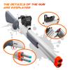 Cool Toy Shotgun Look Real Double barreled Toy Gun with Sight Soft Bullet Realistic Foan Blasters Guns Fake Shooting Game for Ages 8-12 Years Old. view 2