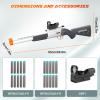 Cool Toy Shotgun Look Real Double barreled Toy Gun with Sight Soft Bullet Realistic Foan Blasters Guns Fake Shooting Game for Ages 8-12 Years Old. view 4