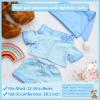 Civaner Stripe Bear Clothes Stuffed Animal Clothes 12 -16 Inch Build a Lovely Stuffed Animal Costumes and Accessories Fit, Bear is Not Included(Blue) view 2