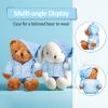 Civaner Stripe Bear Clothes Stuffed Animal Clothes 12 -16 Inch Build a Lovely Stuffed Animal Costumes and Accessories Fit, Bear is Not Included(Blue) view 4