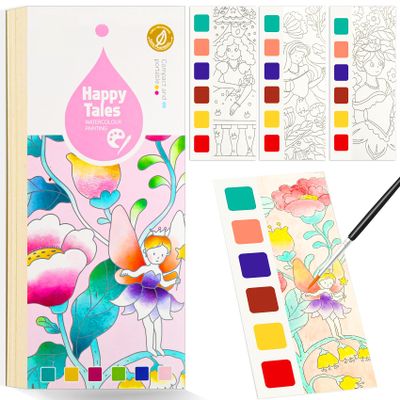 FQKIOMY Water Coloring Book,Paint with Water Books for Kids Ages 3-5,Watercolor Painting Book for Toddlers 4-6,Creative Arts and Crafts & Airplane Travel Essentials for Boys Girls