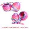 Flavery 3D Printed Flying Dragon in Egg - Rainbow Dino Easter Egg with 9" Winged Dragon Inside, Easter Basket Stuffers, Colorful Fidget Toy, Birthday Gift, Flexible Desk Pet Figure (Candy Rainbow) view 2