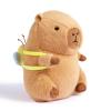 Acgtrick Cute Capybara Plush Soft Kawaii Capybara Plush Doll Pillow with Bee Backpack Capybara Stuffed Aniamls for Girls Kids Adults Birthdays Valentines Gift 12 inch view 1