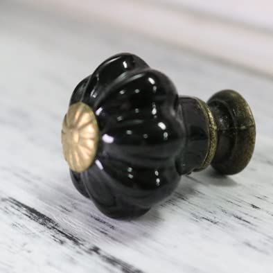 10x Dia 25mm Mini Pumpkin Crown Ceramic Knobs Furniture Handles Kids room Cute Drawer Dresser Knobs Jewelry box pulls - (Color: b high base)