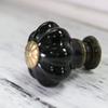 10x Dia 25mm Mini Pumpkin Crown Ceramic Knobs Furniture Handles Kids room Cute Drawer Dresser Knobs Jewelry box pulls - (Color: b high base) view 1