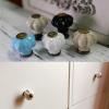 10x Dia 25mm Mini Pumpkin Crown Ceramic Knobs Furniture Handles Kids room Cute Drawer Dresser Knobs Jewelry box pulls - (Color: b high base) view 2