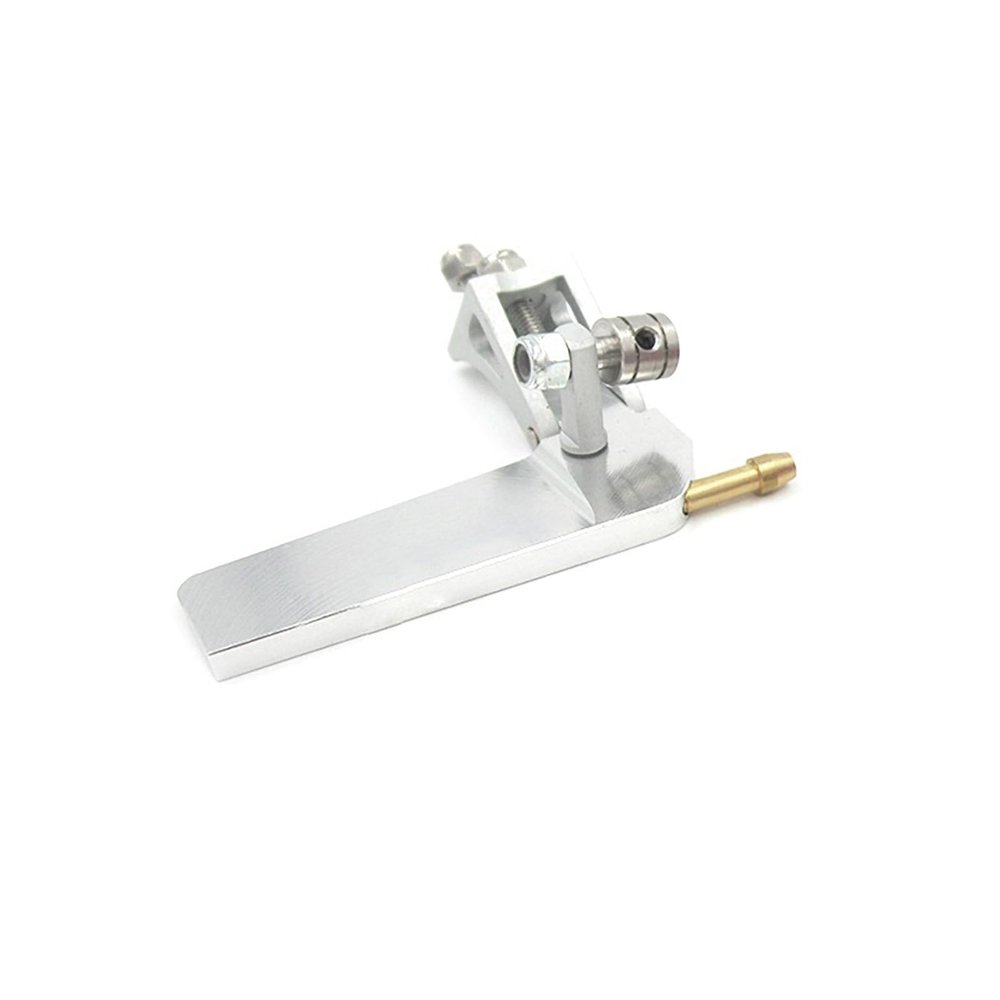 RC Boat Rudder 52mm 75mm 95mm 130mm Steering Rudder with Water-Absorbing Device(52mm Silver)