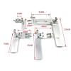 RC Boat Rudder 52mm 75mm 95mm 130mm Steering Rudder with Water-Absorbing Device(52mm Silver) view 2