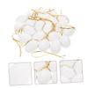 Cabilock 25pcs Blank Graffiti Eggs for DIY Easter Decorations Egg Pendants for Boys and Girls Crafting and Painting for Home School and view 4