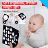 50PCS High Contrast Baby Flashcards, 100 Pages Black & White Visual Stimulus Flash Cards, Brain Development Cards Set Montessori Sensory Toys for Infants Newborn Boy Girl Baby Tummy Time (0-3 Months) view 4