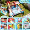 AKEYDIY Inflatable Water Slide, 18 in 1 Water Park Bounce House for Big Kids, Bouncy House with Dual Slides,Big Splash Pool,Water Cannon for Outdoor/Backyard/Party, Water Bounce House with 550W Blower view 3