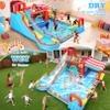 AKEYDIY Inflatable Water Slide, 18 in 1 Water Park Bounce House for Big Kids, Bouncy House with Dual Slides,Big Splash Pool,Water Cannon for Outdoor/Backyard/Party, Water Bounce House with 550W Blower view 4