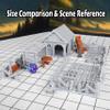 47pcs Village Yard Terrain Set for DND and Tabletop Games, 28mm Miniatures, 3D Printed Plastic view 3