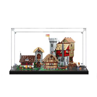 Acrylic Display Case for Le-go 10332 Medieval Town Square Model - Sturdy Protection for Your Collectible (Model Not Included), Basic-2mm