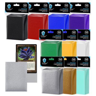 1000CT MTG Card Sleeves, Clear Front Textured Back Card Sleeve Deck Card Protectors, Standard Size Card Sleeves for MTG, Baseball Card, Football Card,Sports Cards, Game Card