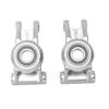 BeaxTurbo Racing Upgrade Parts CNC Aluminum 7075# Rear Wheel hub Carrier for LOSI DBXL,DBXL-E2.0 1/5 (Silver) view 4