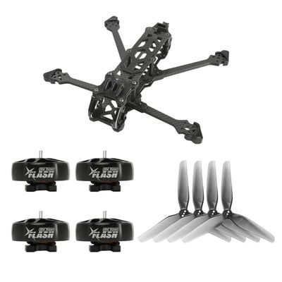 4 LR Deadcat Frame with Flash 1804 Brushless Motor and T4x2x3 Bundle(3500KV Bundle Kit)