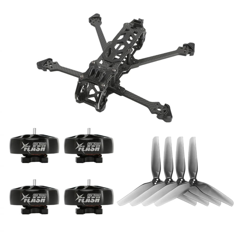 4 LR Deadcat Frame with Flash 1804 Brushless Motor and T4x2x3 Bundle(3500KV Bundle Kit)
