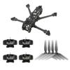 4 LR Deadcat Frame with Flash 1804 Brushless Motor and T4x2x3 Bundle(3500KV Bundle Kit) view 1