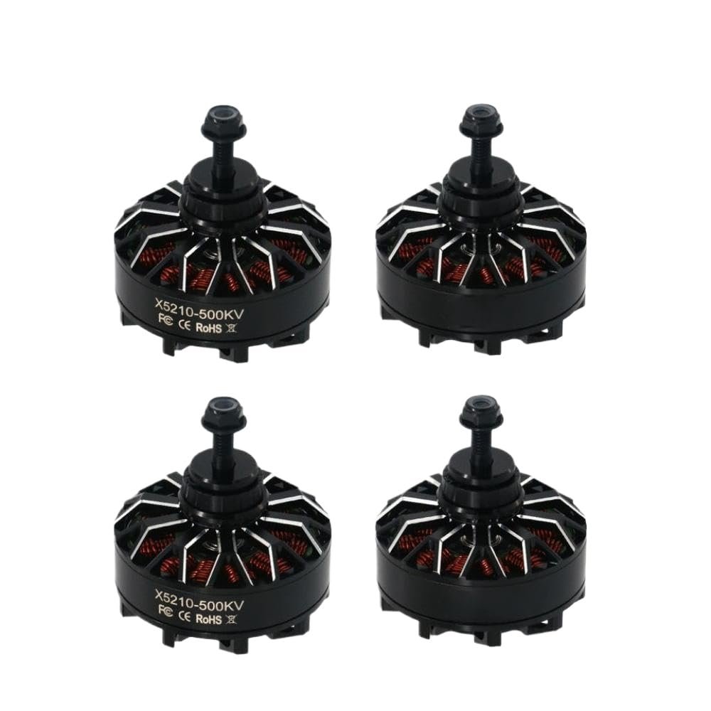 4pcs Waterproof Brushless Motor Accessories 340KV 500KV Compatible with X5210 5210 Compatible with Multirotor RC Helicopters(4PC-X5210 500KV)