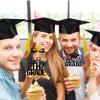 100 Pieces 8th Grade Grad Cupcake Toppers Black Glittery Congrats Cupcake Graduation Party Decorations Class of 2026 Peace out 8th Grade Cupcakes for Middle School Grad Party Supplies view 4