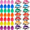42 Pcs Shaker Musical Instruments Set Include 28 Pcs Colorful Egg Shaker and 14 Pcs Wrist Hand Band Jingle Bells for Musical Learning Toy Birthday Gift Christmas Party Favors , 7 Colors view 1