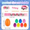 42 Pcs Shaker Musical Instruments Set Include 28 Pcs Colorful Egg Shaker and 14 Pcs Wrist Hand Band Jingle Bells for Musical Learning Toy Birthday Gift Christmas Party Favors , 7 Colors view 2