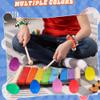 42 Pcs Shaker Musical Instruments Set Include 28 Pcs Colorful Egg Shaker and 14 Pcs Wrist Hand Band Jingle Bells for Musical Learning Toy Birthday Gift Christmas Party Favors , 7 Colors view 4
