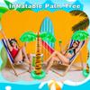 2 Pack 32 inch Inflatable Palm Tree Blow Up Tropical Coconut Trees for Hawaiian Summer Beach Theme Party Photo Prop Pool Decor view 3