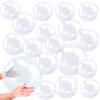 18 Pack 16 Inch 12 Inch 8 Inch Inflatable Clear Beach Ball Inflatable Clear Ball Balloons Transparent Beach Ball for Summer Beach Pool Party Favor, 3 Size view 1