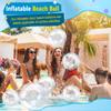 18 Pack 16 Inch 12 Inch 8 Inch Inflatable Clear Beach Ball Inflatable Clear Ball Balloons Transparent Beach Ball for Summer Beach Pool Party Favor, 3 Size view 3