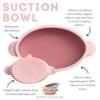 Bibado - Silicone Baby Bowl (Blush) - Stay Put Suction Bowl - Oval Shape - First Meals & Snacks - Durable, Dishwasher & Microwave Safe, BPA Free - Medical Grade - Baby Essentials - 6 Months to 3 Years view 4