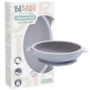 BIBaDO - Silicone Baby Bowl (Mist) - Stay Put Suction Bowl - Oval Shape - First Meals & Snacks - Durable, Dishwasher & Microwave Safe, BPA Free - Medical Grade - Baby Essentials - 6 Months to 3 Years view 1