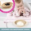 BIBaDO - Silicone Baby Bowl (Fawn) - Stay Put Suction Bowl - Oval Shape - First Meals & Snacks - Durable, Dishwasher & Microwave Safe, BPA Free - Medical Grade - Baby Essentials - 6 Months to 3 Years view 2