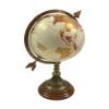 Brass World Map Globe on Wooden Base with Arrow, Rotating Globe, Educational World Map Globe, Home & Office Desk Dcor view 2