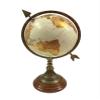 Brass World Map Globe on Wooden Base with Arrow, Rotating Globe, Educational World Map Globe, Home & Office Desk Dcor view 3